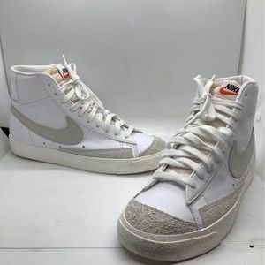 Nike White and Cream High-Top Sneakers